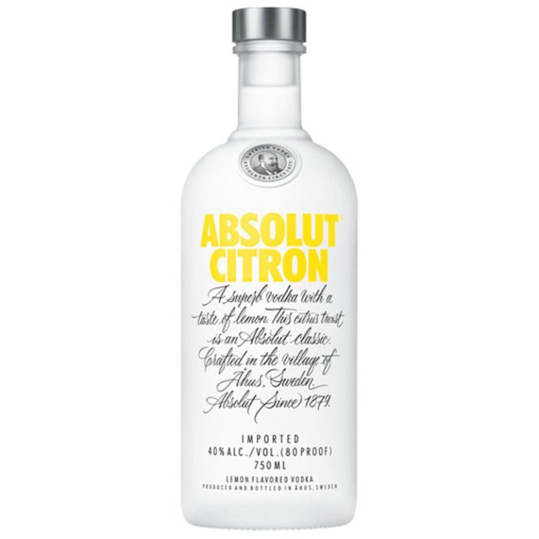Absolut Citron Vodka, 750 ml product packaging