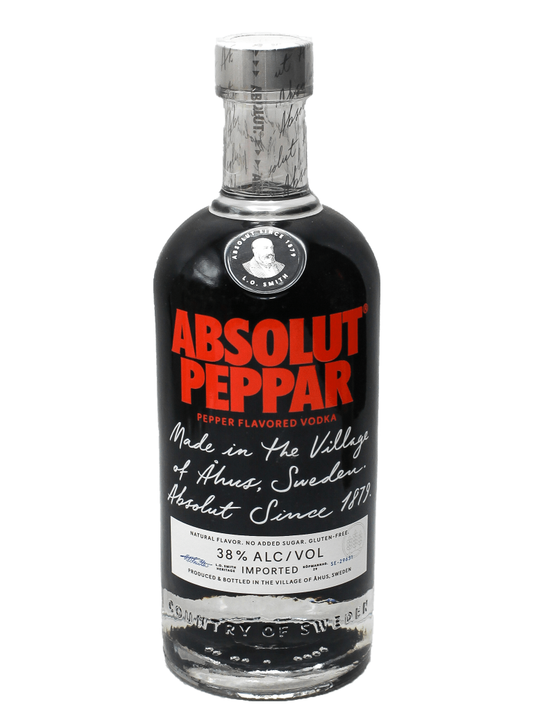 Absolut Peppar Vodka, 750 ml product packaging