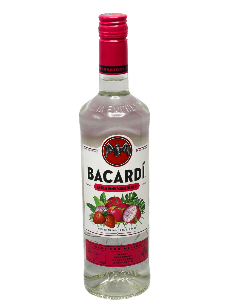 Bacardi Dragonberry Rum, 750 ml product packaging