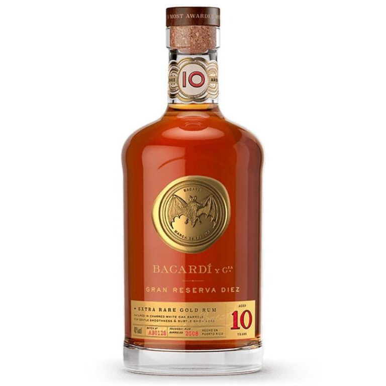Bacardi Gran Reserva Diez Rum, 750 ml product packaging