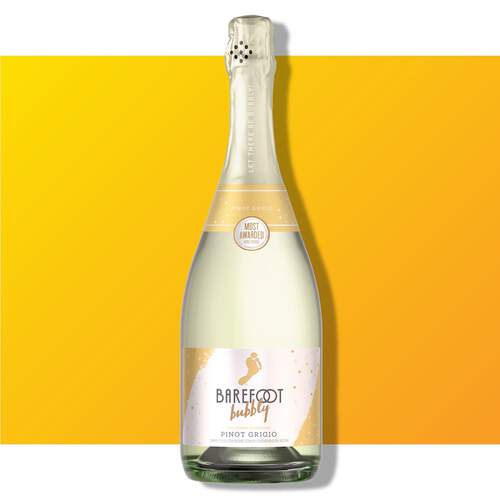 Barefoot Bubbly Pinot Grigio, 750 ml bottle