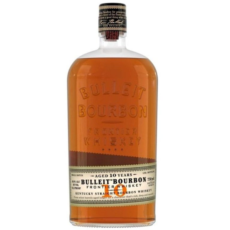 Bulleit 10 Year, 750 ml product packaging