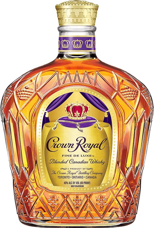 Crown Royal Fine De Luxe whisky bottle