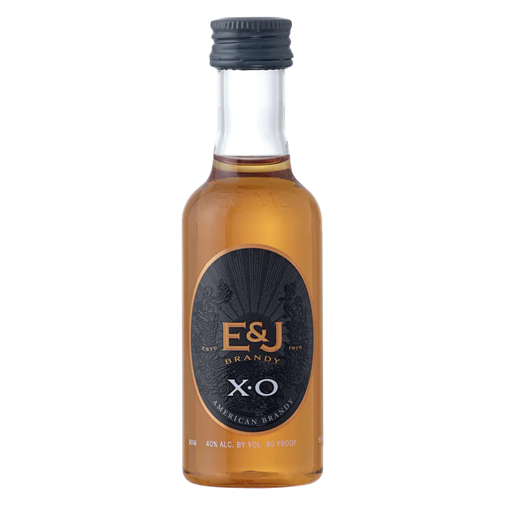 E&J XO, 50 ml product packaging