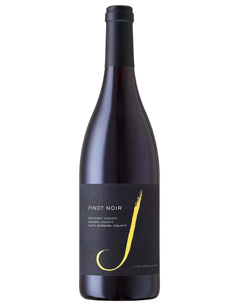 J Pinot Noir, 750 ml product packaging