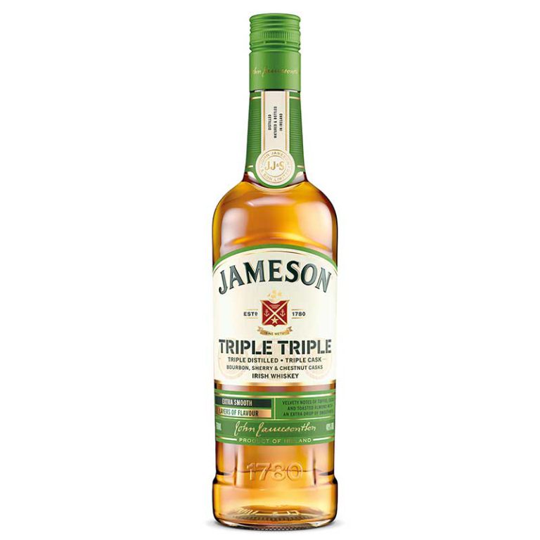 Jameson Triple Triple Irish Whiskey, 750 ml product packaging