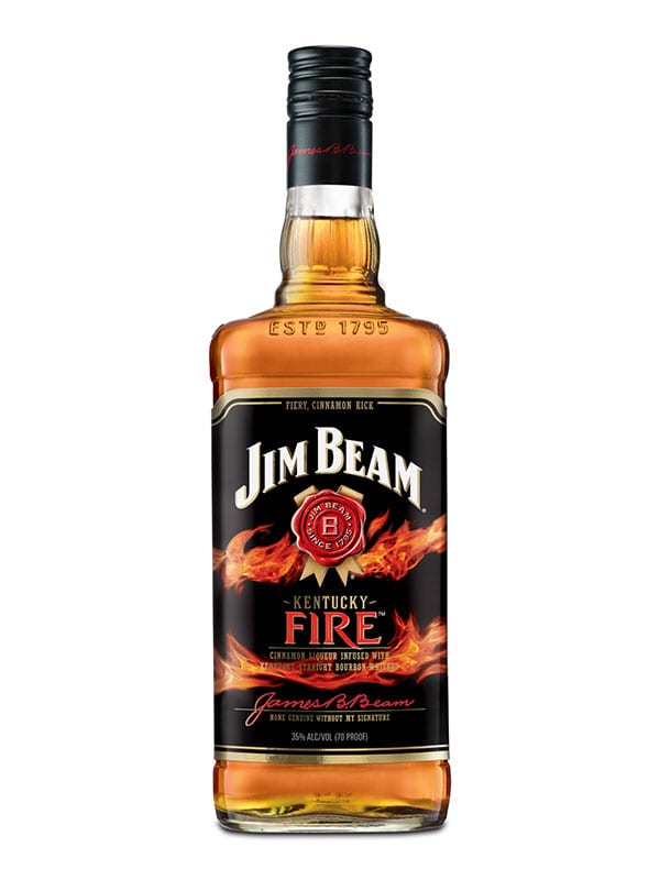 Jim Beam Kentucky Fire Bourbon, 750 ml product packaging