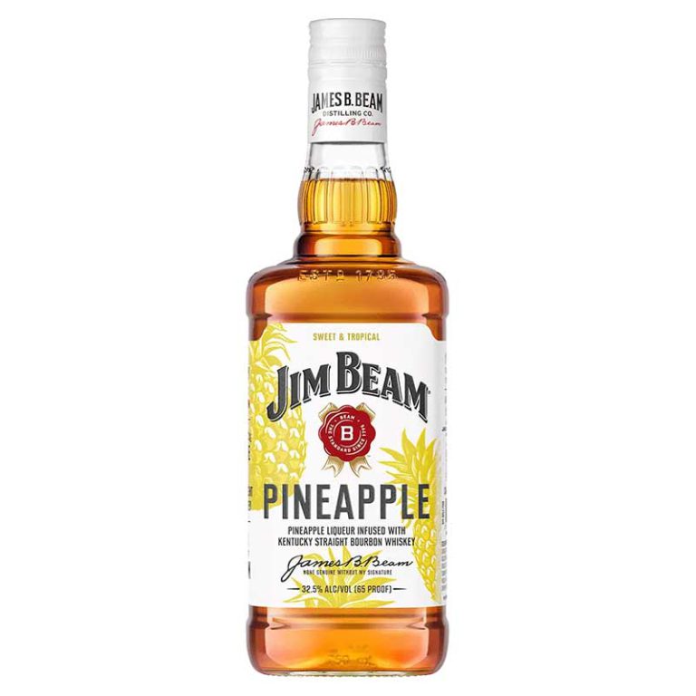 Jim Beam Pineapple Flavored Bourbon, 750 ml product packaging