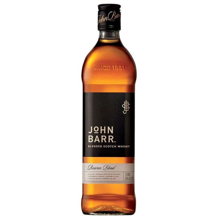 John Barr Reserve Blended Scotch Whisky, 750 ml product packaging