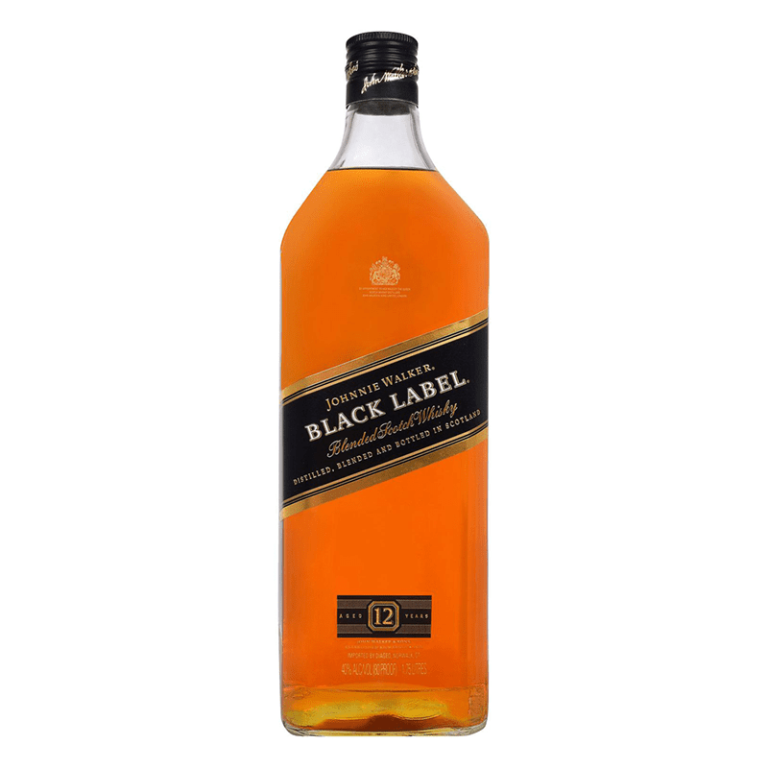 Johnnie Walker Black Label 12 Year Scotch Whisky, 1.75 L product packaging