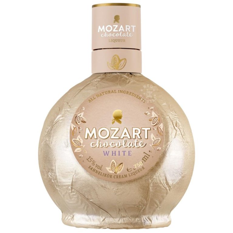 Mozart White Chocolate, 750 ml product packaging