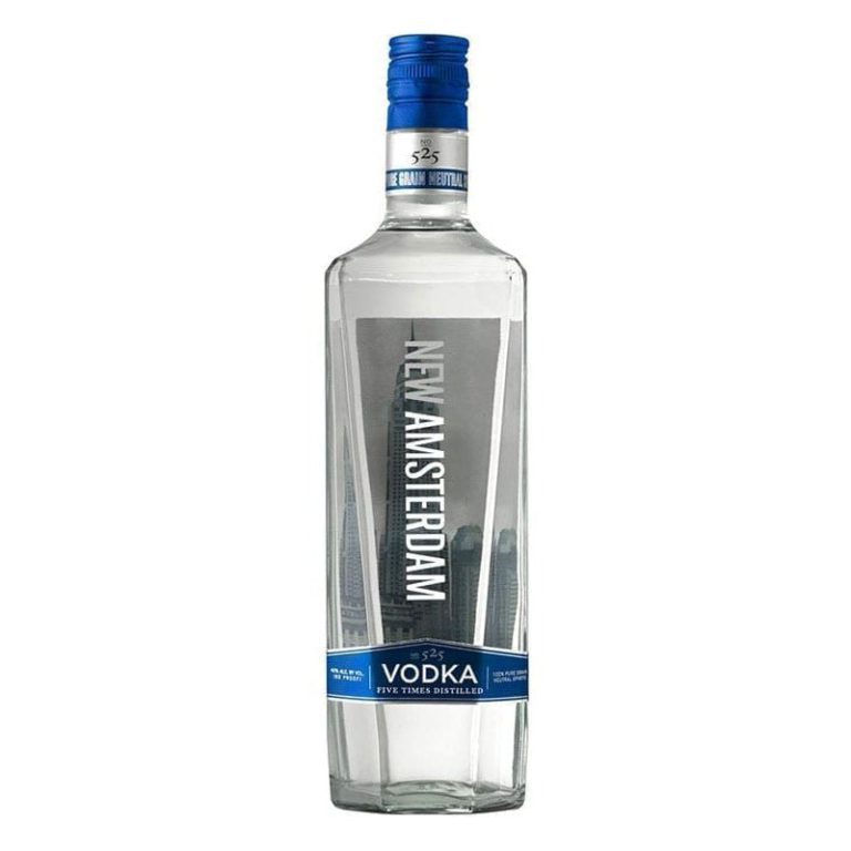 New Amsterdam Vodka, 750 ml product packaging