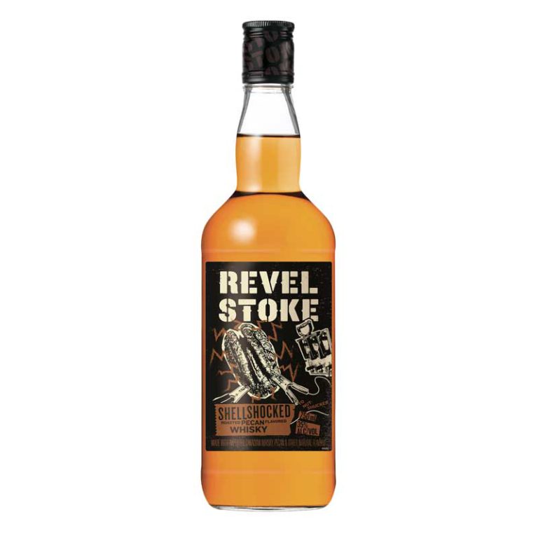 Revel Stoke Roasted Pecan Flavored Whisky, 750 ml product packaging