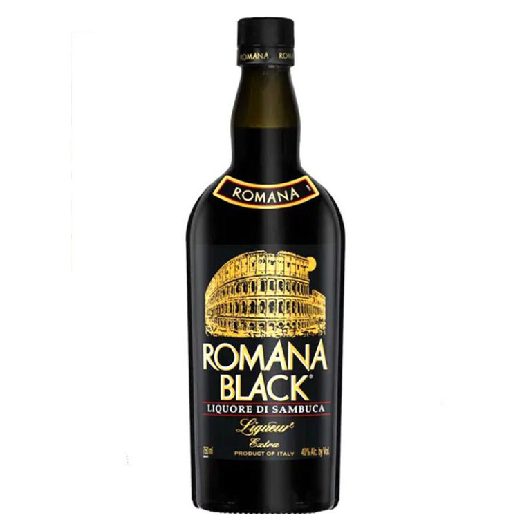Romana Sambuca Black, 750 ml product packaging
