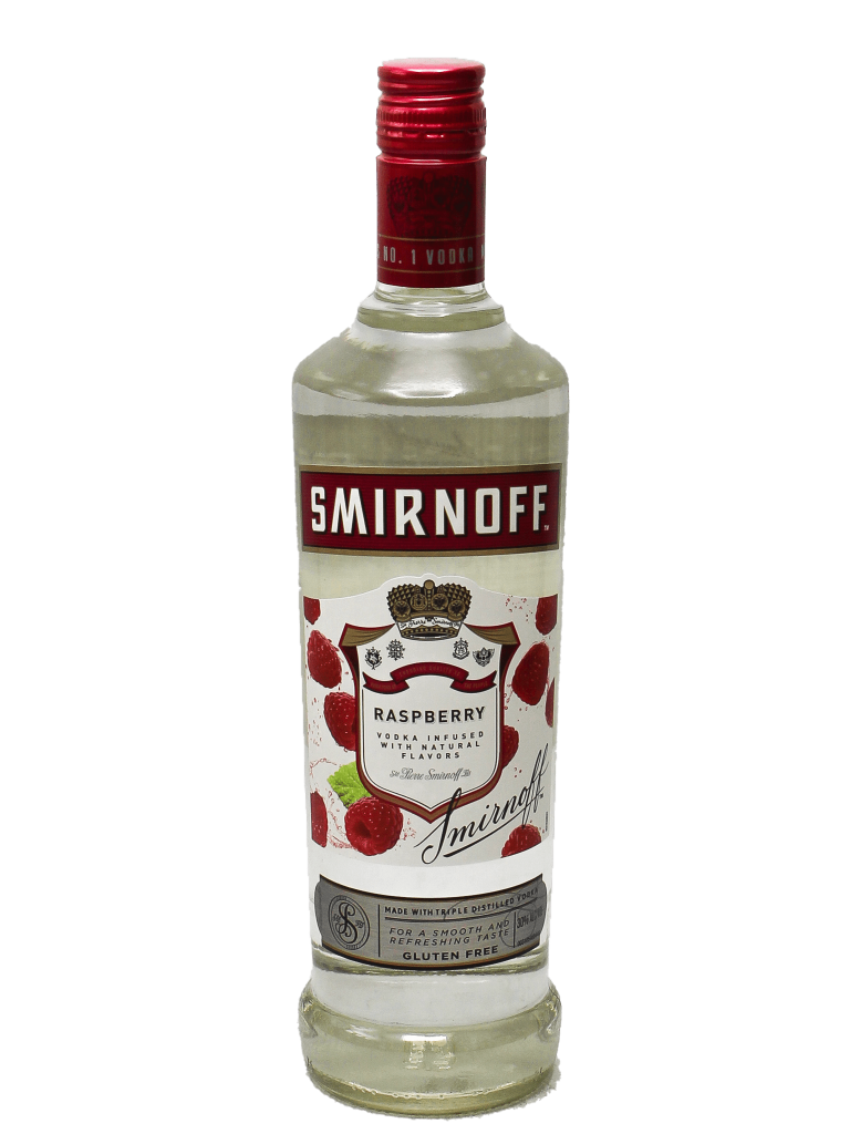 Smirnoff Raspberry, 750 ml product packaging