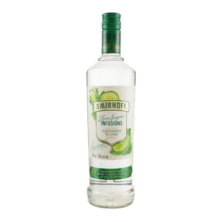 Smirnoff Zero Sugar Infusions Cucumber & Lime, 750 ml product packaging