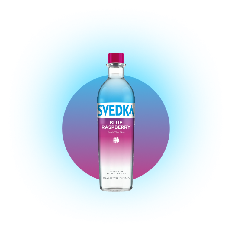 SVEDKA Blue Raspberry Vodka, 750 ml package