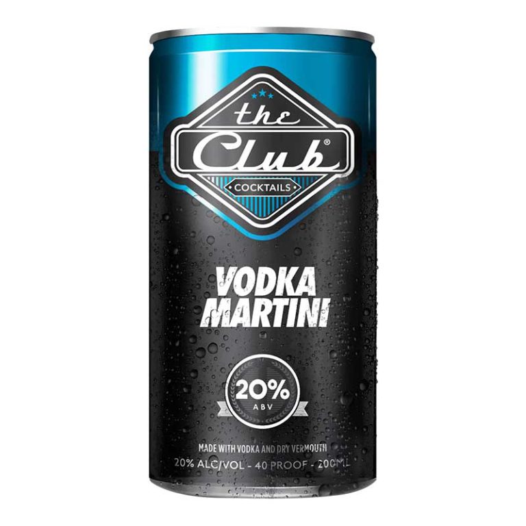 The Club Vodka Martini, 200 ml product packaging
