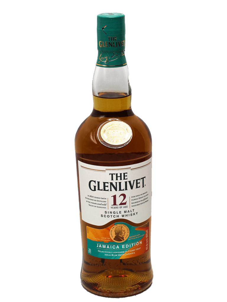 The Glenlivet 12 Year Jamaica Edition Single Malt Scotch, 750 ml product packaging