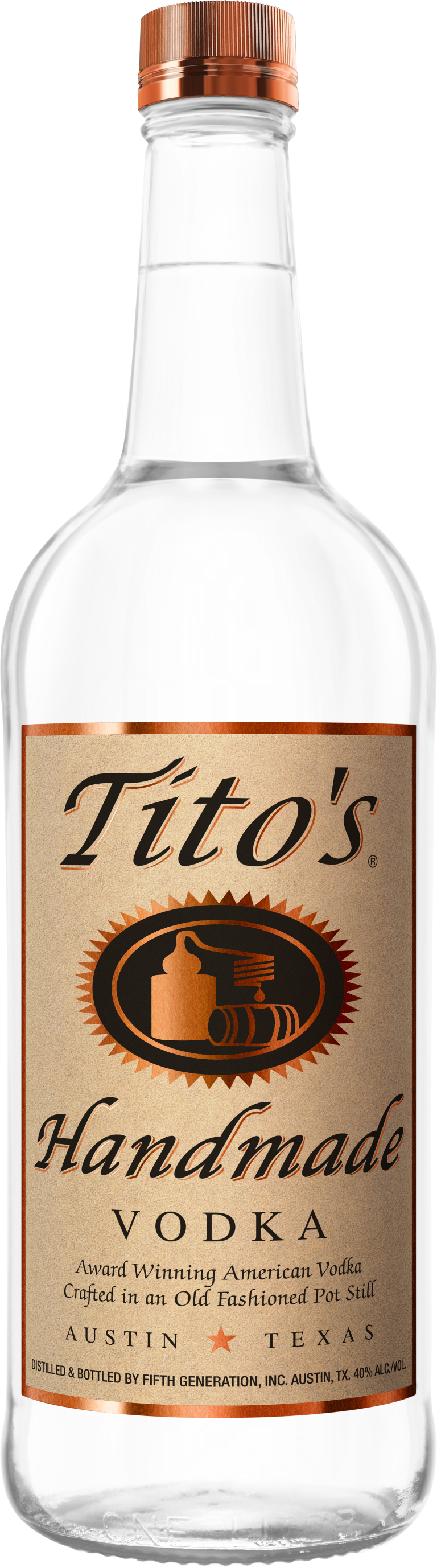 Tito's Handmade Vodka, 1 L bottle