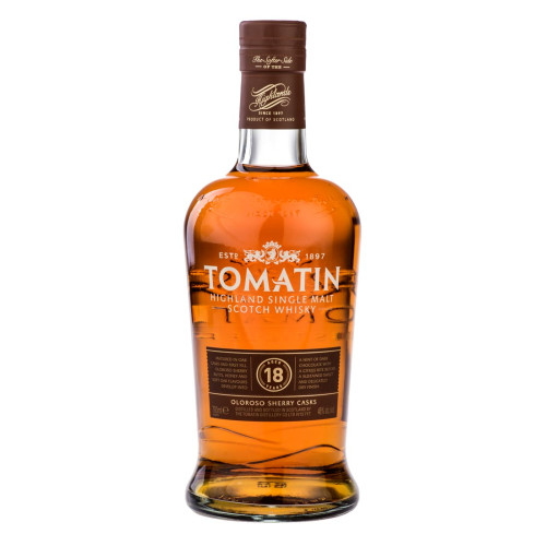 Tomatin 18 Year Old Single Malt Scotch Whisky, 750 ml package