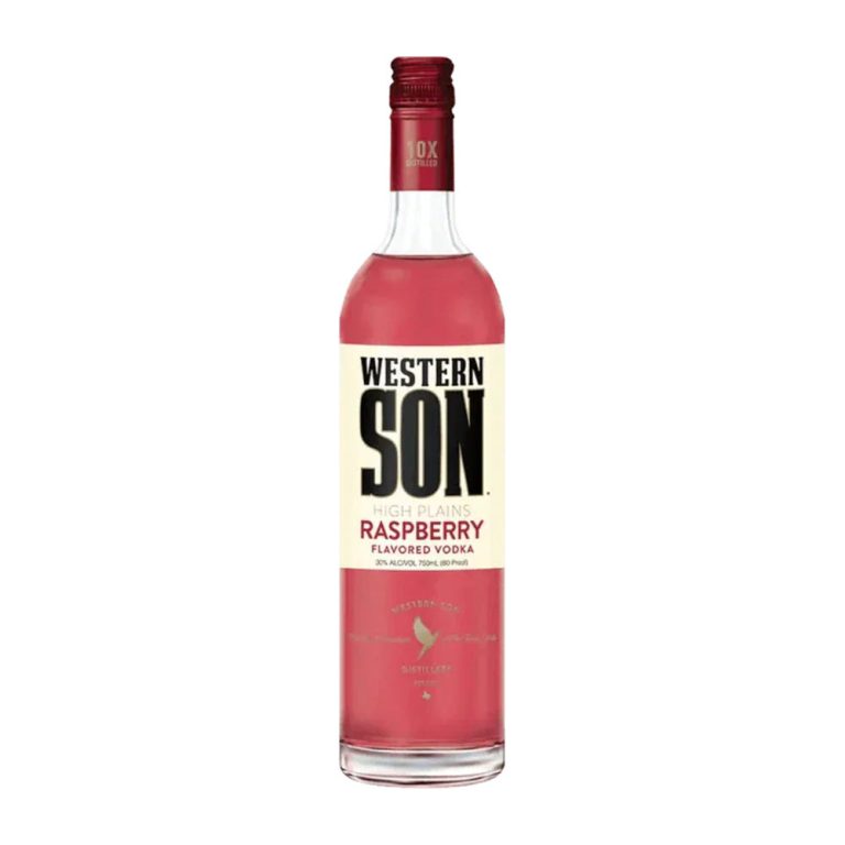 Western Son Raspberry Vodka, 750 ml product packaging